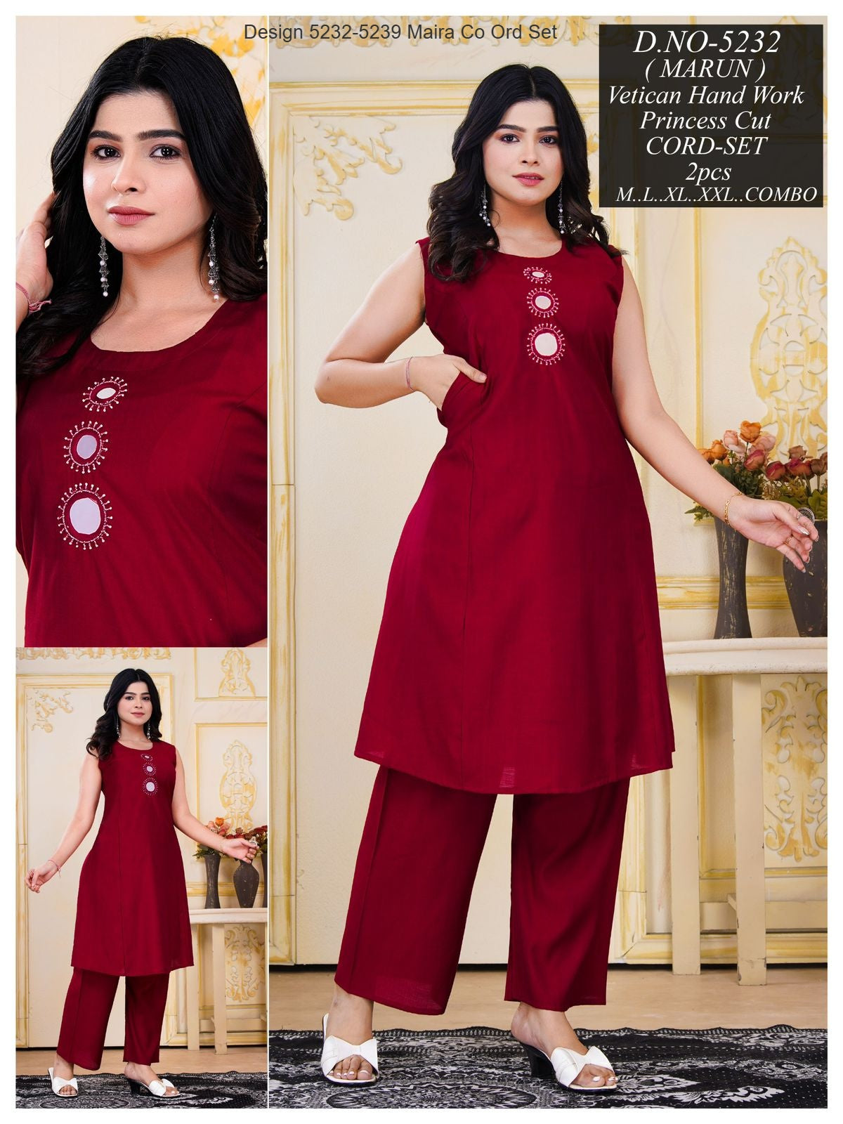 Design 5232-5239 Maira Vetican Silk Co Ord Set Wholesaler Ahmedabad