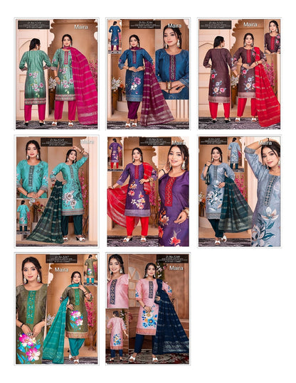 Design 5240-5247 Maira Vetican Readymade Pant Style Suits Supplier India