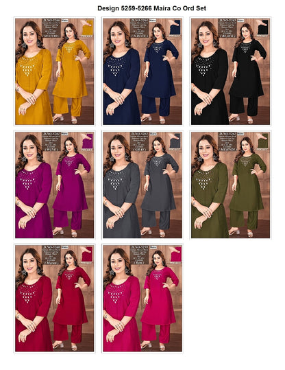 Design 5259-5266 Maira Vetican Co Ord Set Wholesaler