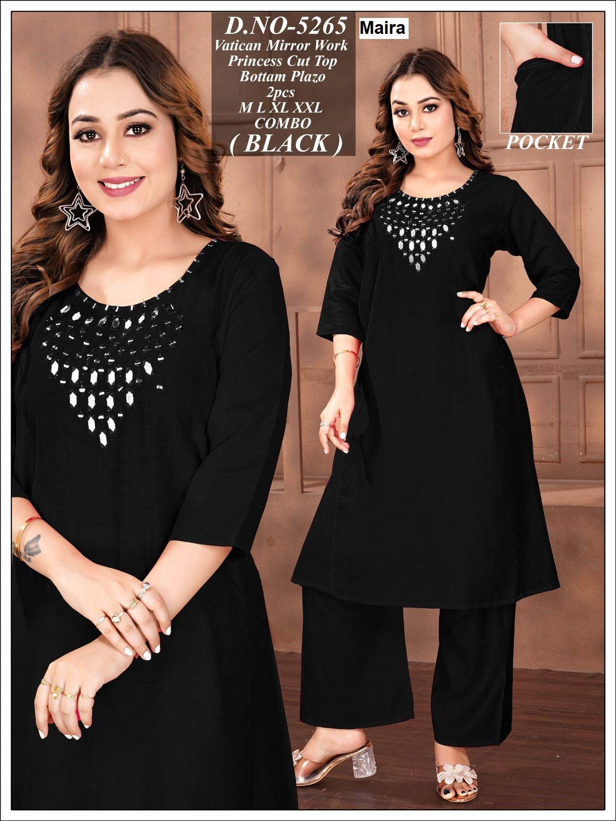 Design 5259-5266 Maira Vetican Co Ord Set Wholesaler