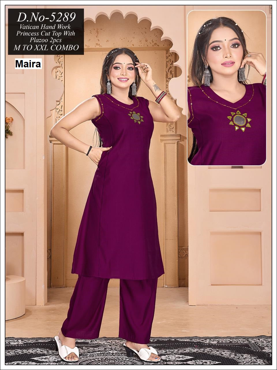 Design 5285-5291 Maira Vetican Co Ord Set Supplier