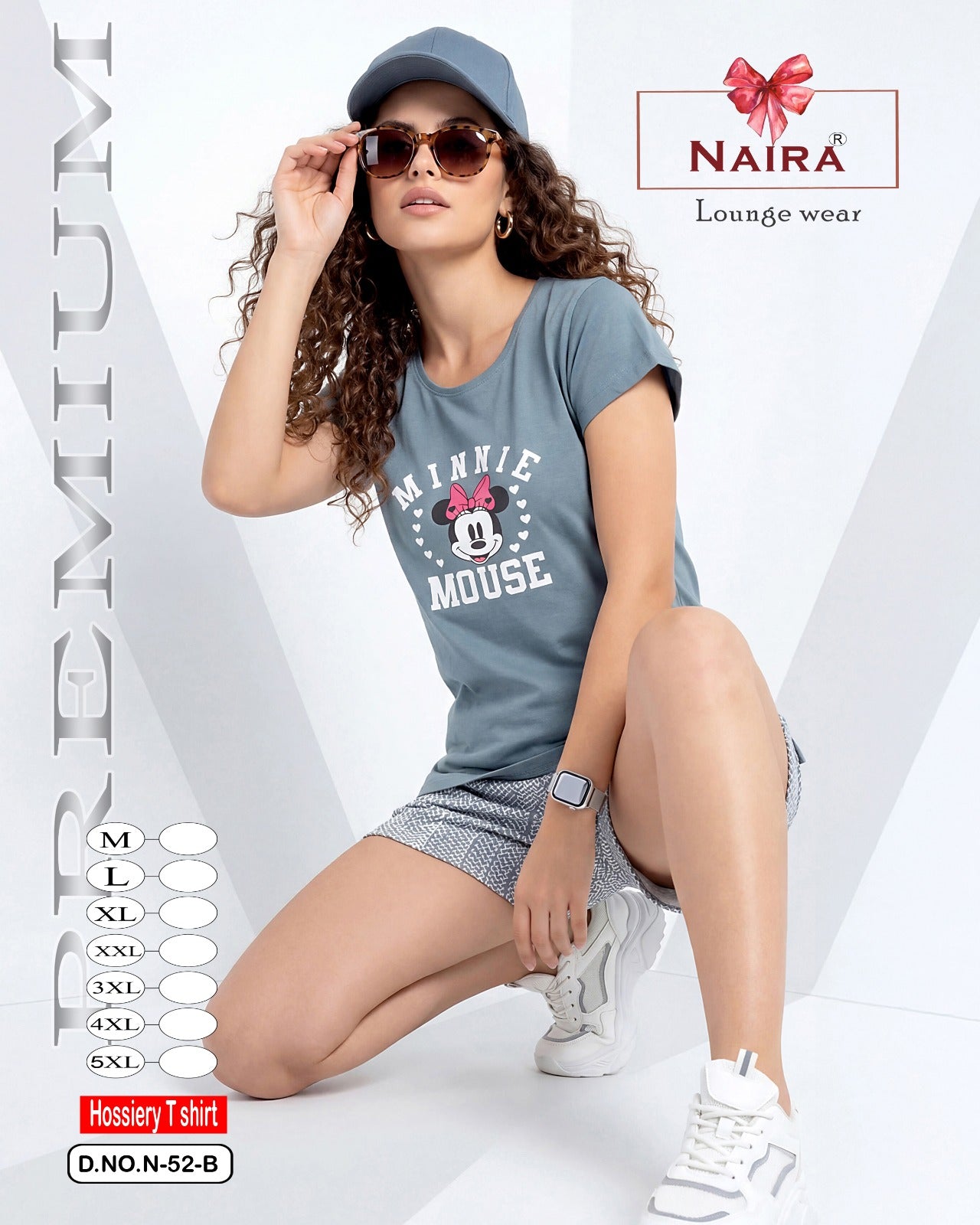 Design 52 Naira Kavyansika Hosiery Cotton Women Tshirt Manufacturer