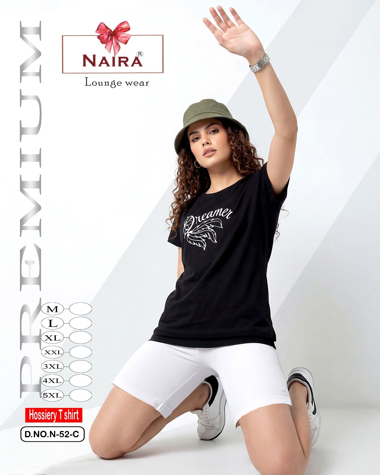 Design 52 Naira Kavyansika Hosiery Cotton Women Tshirt Manufacturer