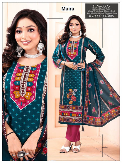 Design 5313-5320 Maira Vetican Readymade Pant Style Suits Manufacturer