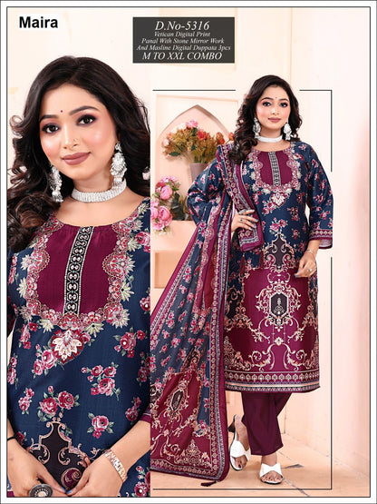 Design 5313-5320 Maira Vetican Readymade Pant Style Suits Manufacturer