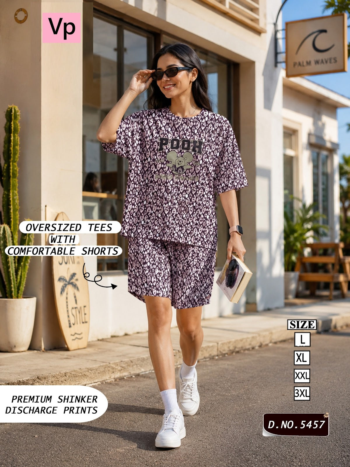 Design 5457 Vp Hosiery Cotton Shorts Night Suits Wholesaler Gujarat