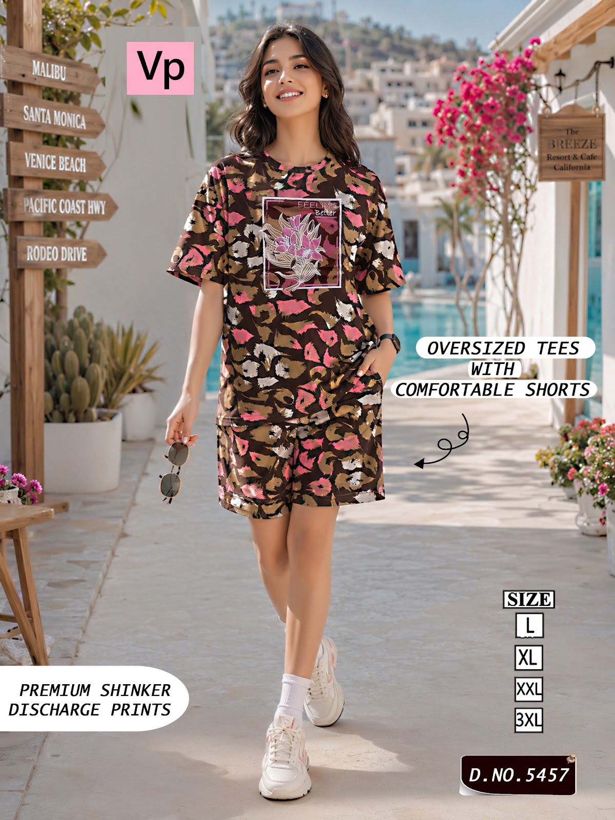 Design 5457 Vp Hosiery Cotton Shorts Night Suits Wholesaler Gujarat