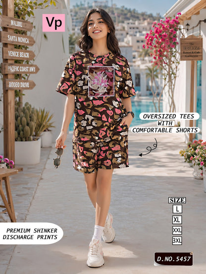 Design 5457 Vp Hosiery Cotton Shorts Night Suits Wholesaler Gujarat
