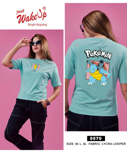 Design 5570 Wakeup Looper Women Tshirt Wholesaler India