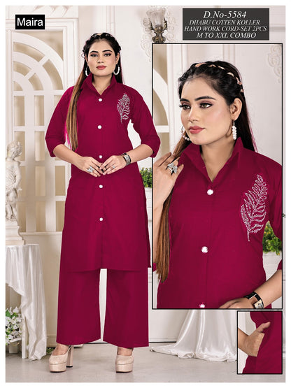 Design 5581-5588 Maira Cotton Co Ord Set Supplier