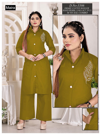 Design 5581-5588 Maira Cotton Co Ord Set Supplier