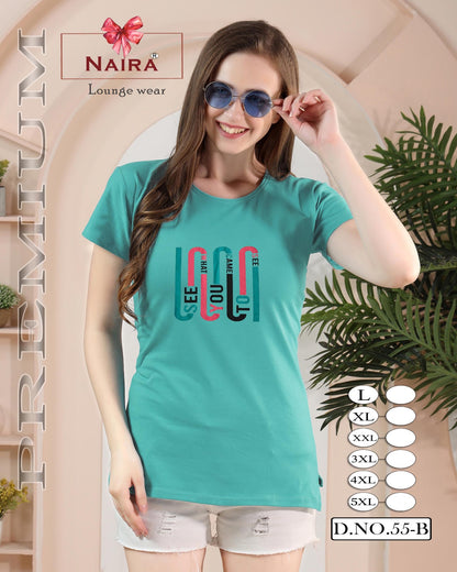Design 55 Kavyansika Hosiery Cotton Women Tshirt Supplier Gujarat