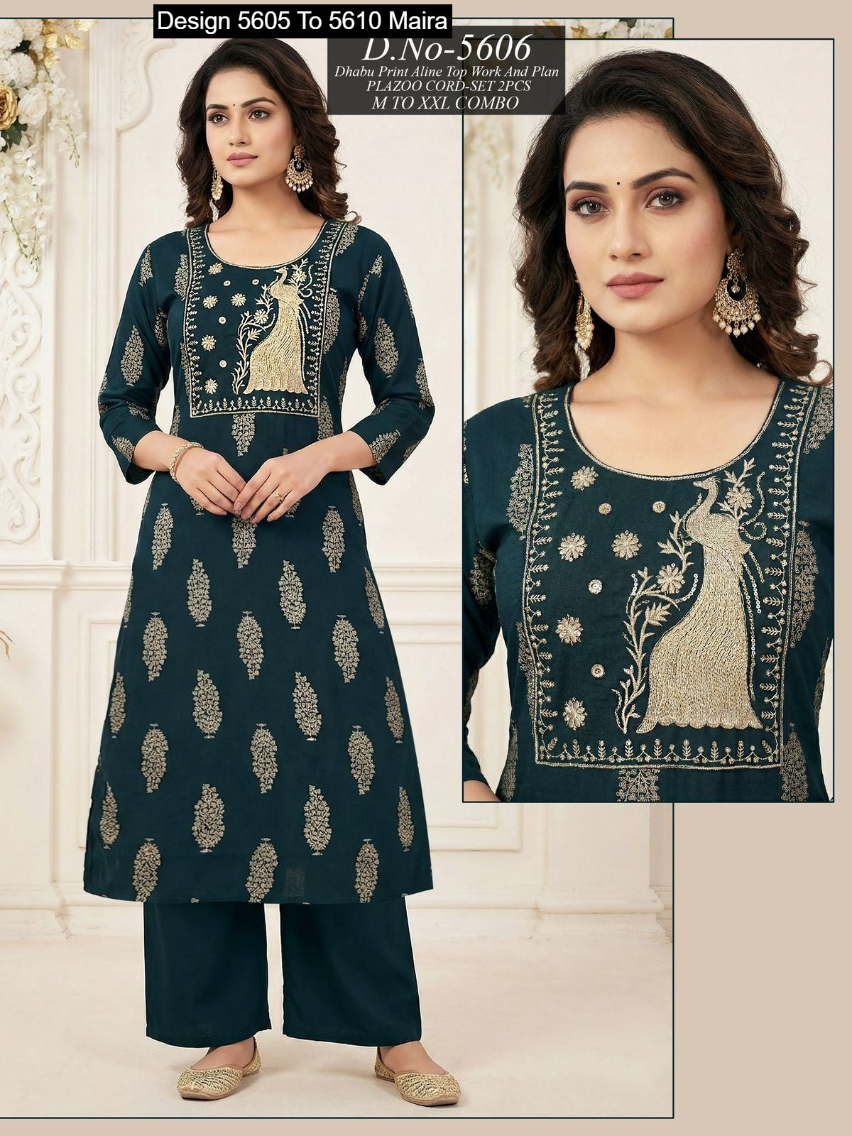 Design 5605 To 5610 Maira Cotton Co Ord Set Supplier Ahmedabad