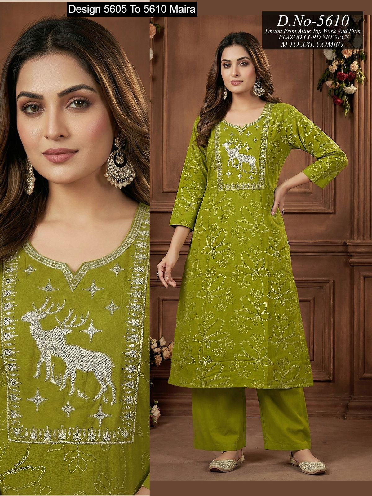 Design 5605 To 5610 Maira Cotton Co Ord Set Supplier Ahmedabad