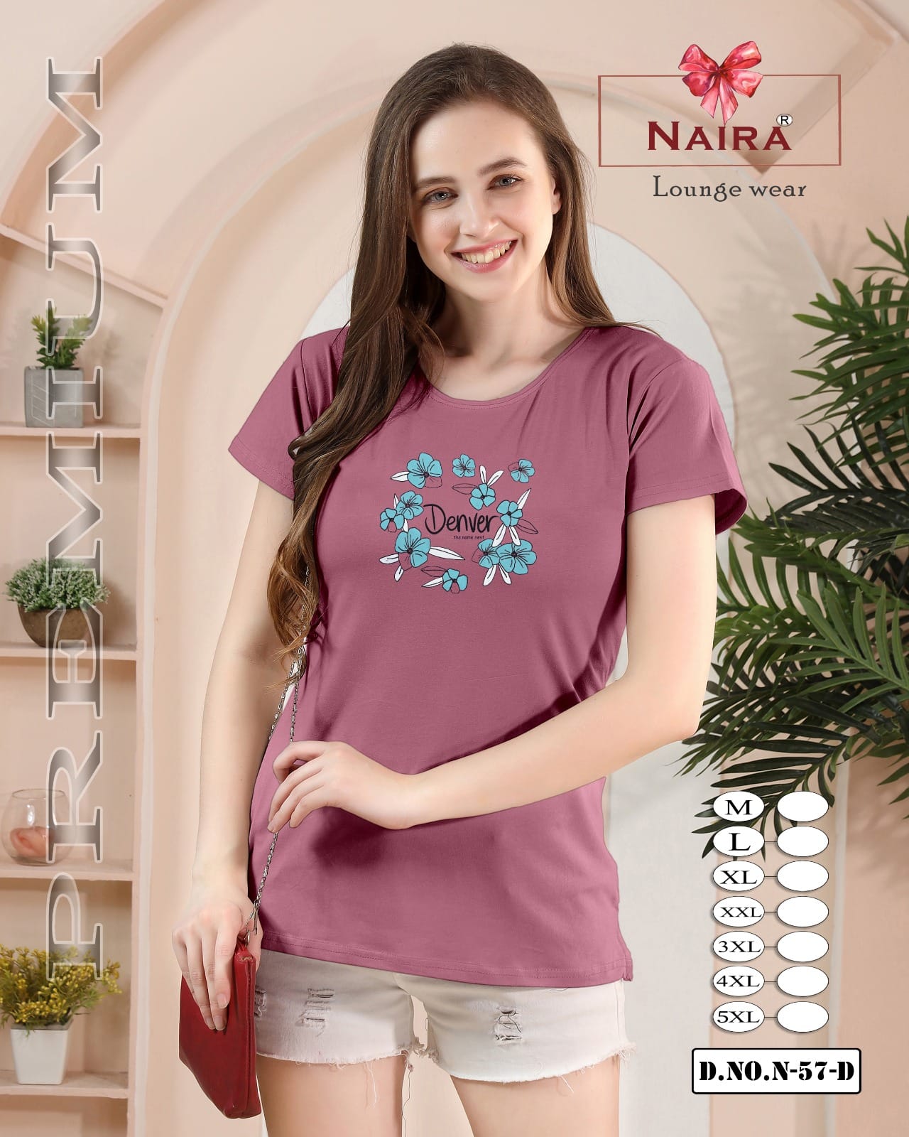 Design 57 Naira Kavyansika Hosiery Cotton Women Tshirt Manufacturer Gujarat