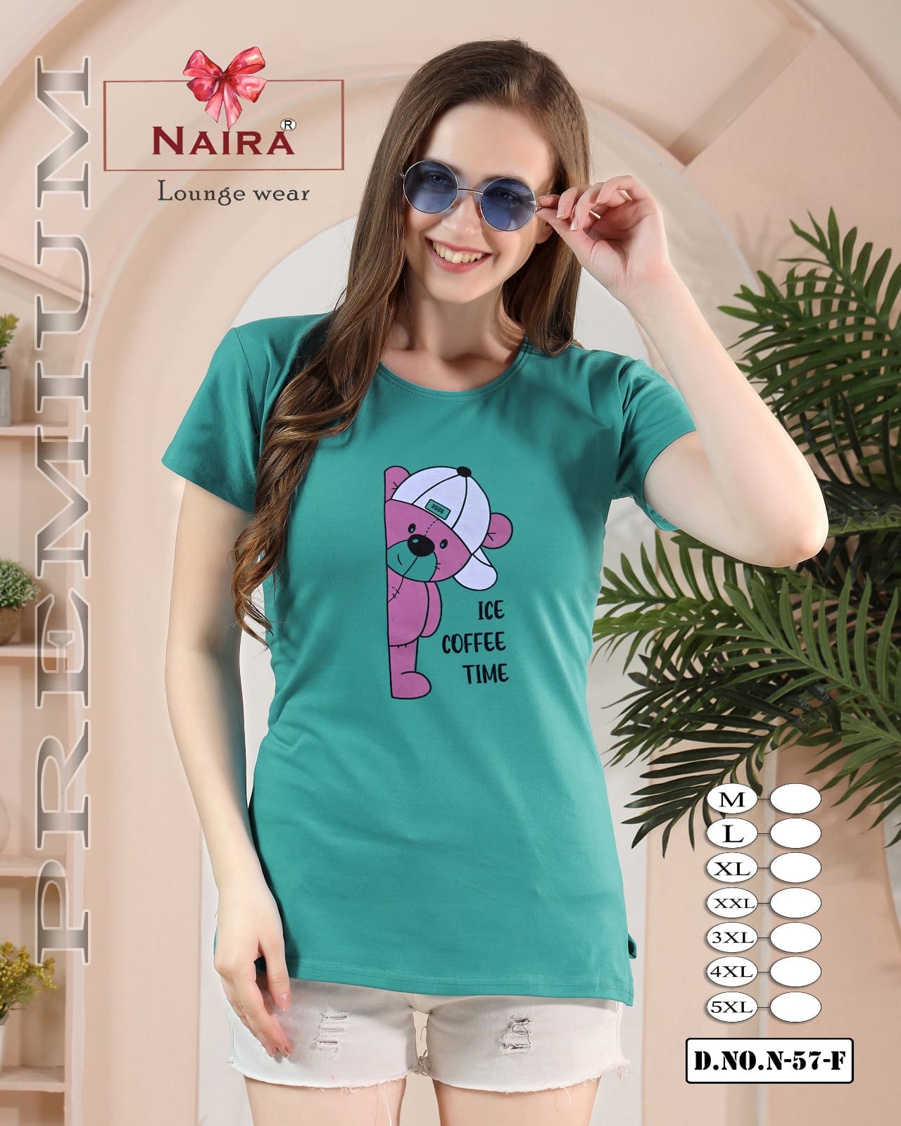 Design 57 Naira Kavyansika Hosiery Cotton Women Tshirt Manufacturer Gujarat