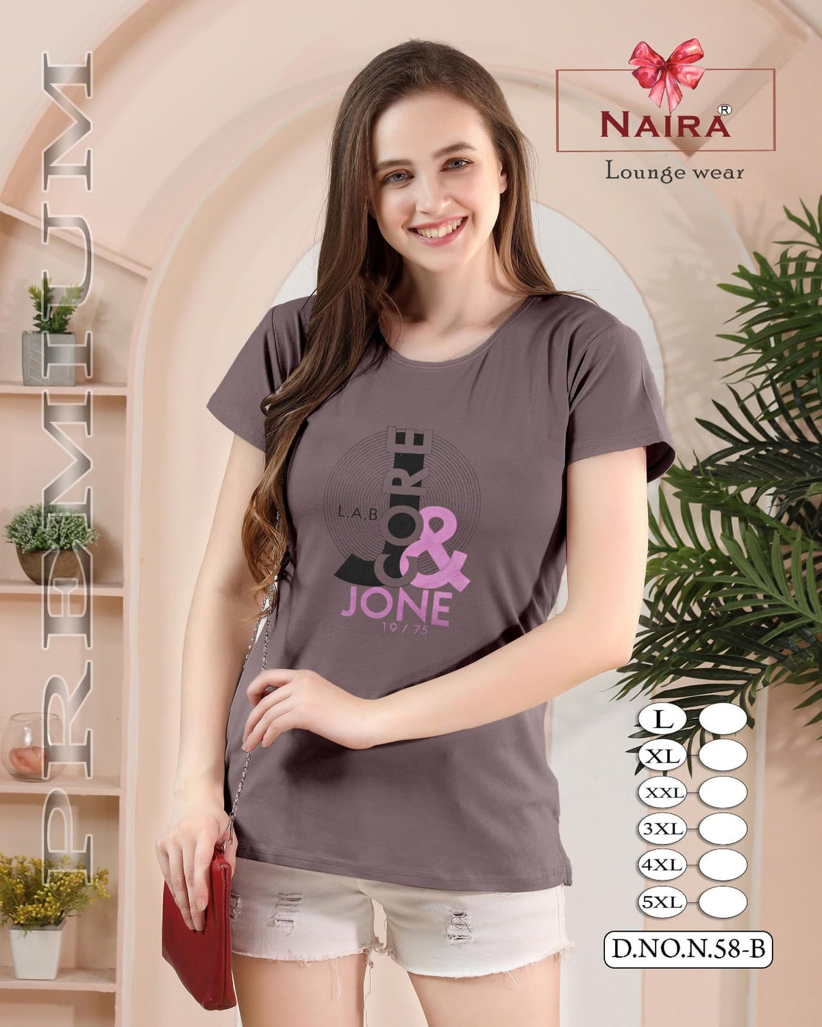 Design 58 Naira Kavyansika Hosiery Cotton Women Tshirt Manufacturer India