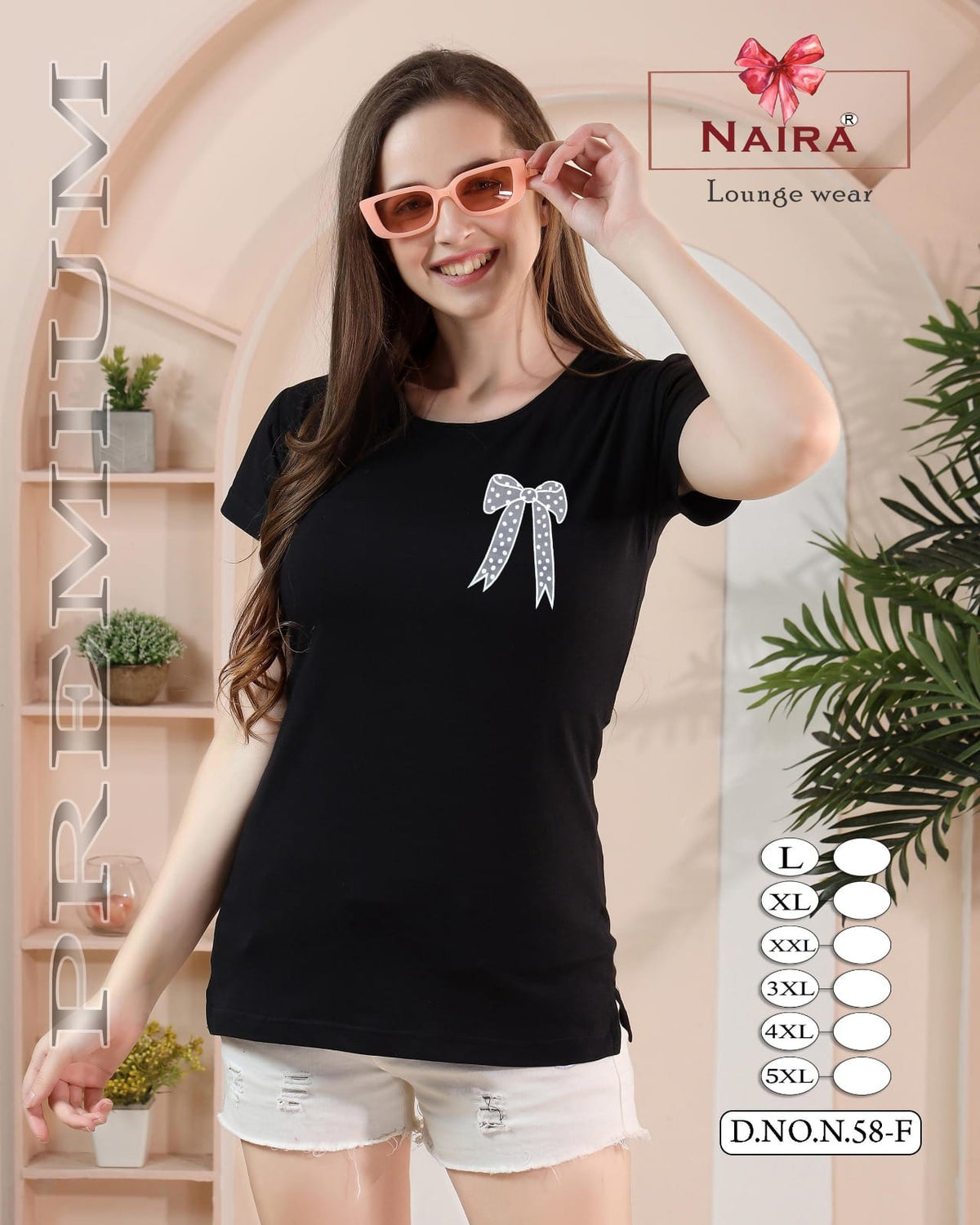 Design 58 Naira Kavyansika Hosiery Cotton Women Tshirt Manufacturer India