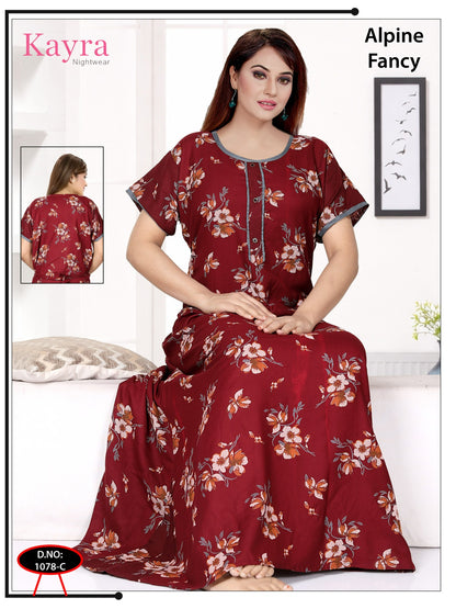 Design 5 Kayra Adit Alpine Night Gowns Wholesale