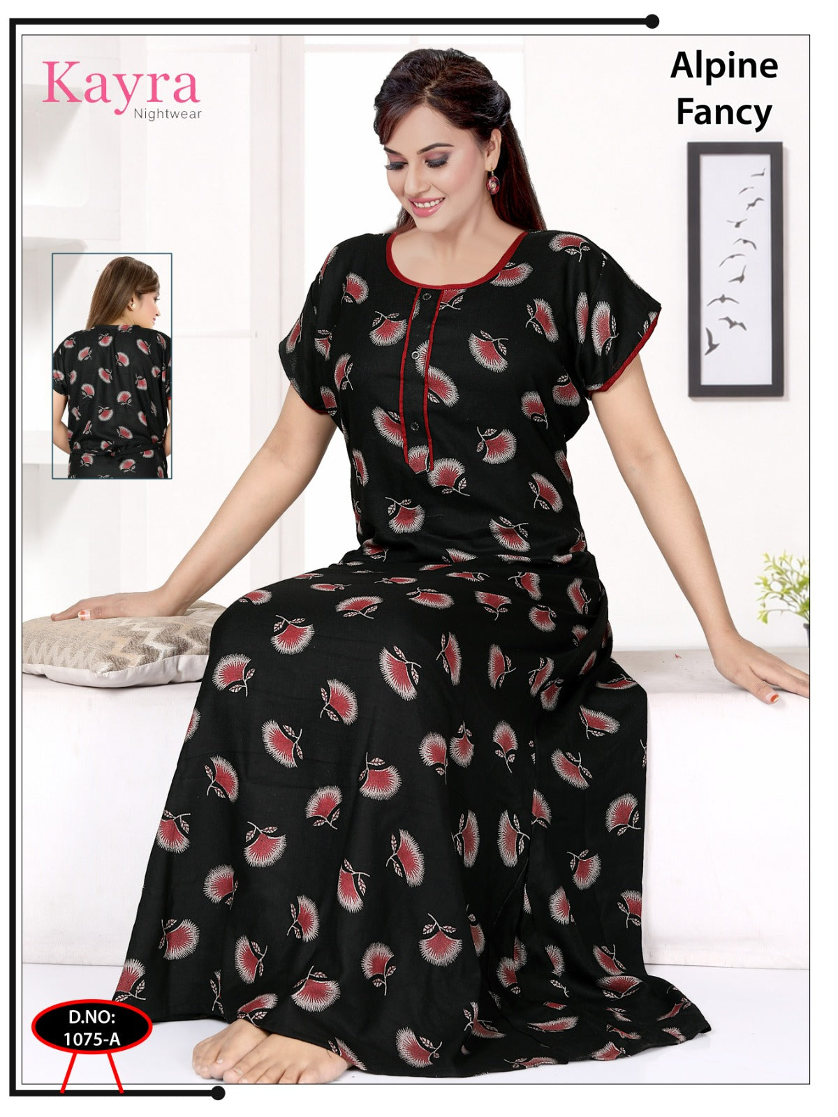 Design 5 Kayra Adit Alpine Night Gowns Wholesale