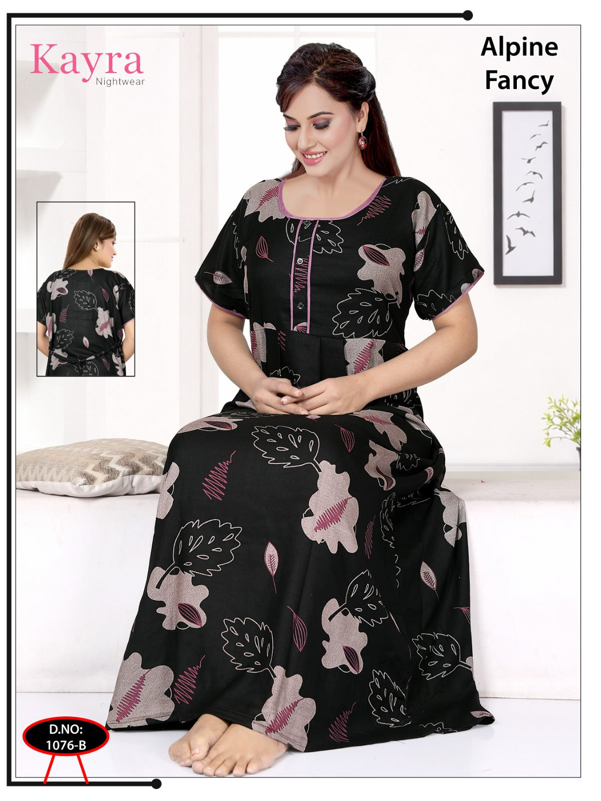Design 5 Kayra Adit Alpine Night Gowns Wholesale