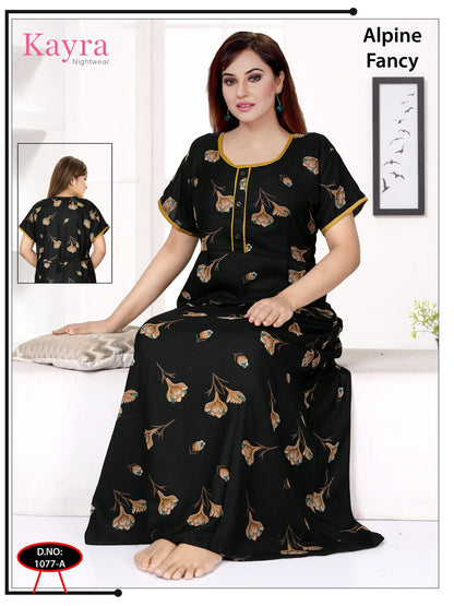 Design 5 Kayra Adit Alpine Night Gowns Wholesale