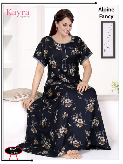 Design 5 Kayra Adit Alpine Night Gowns Wholesale