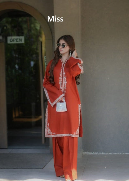 Design 5 Pakistani Miss Roman Co Ord Set Manufacturer Ahmedabad