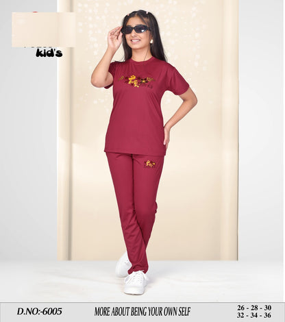 Design 6001-6006 Vp Tencil Girls Night Suits Manufacturer Gujarat