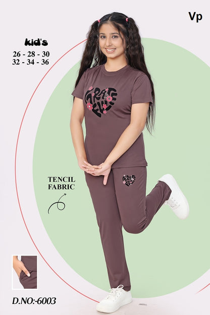 Design 6003 Vp Tencil Girls Night Suits Supplier Ahmedabad