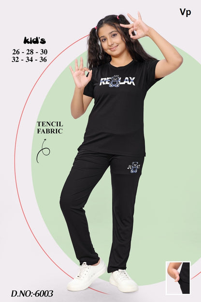 Design 6003 Vp Tencil Girls Night Suits Supplier Ahmedabad