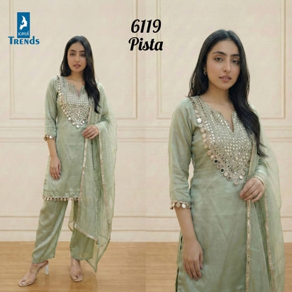 Design 6119 Kaya Roman Readymade Plazzo Style Suits Wholesaler