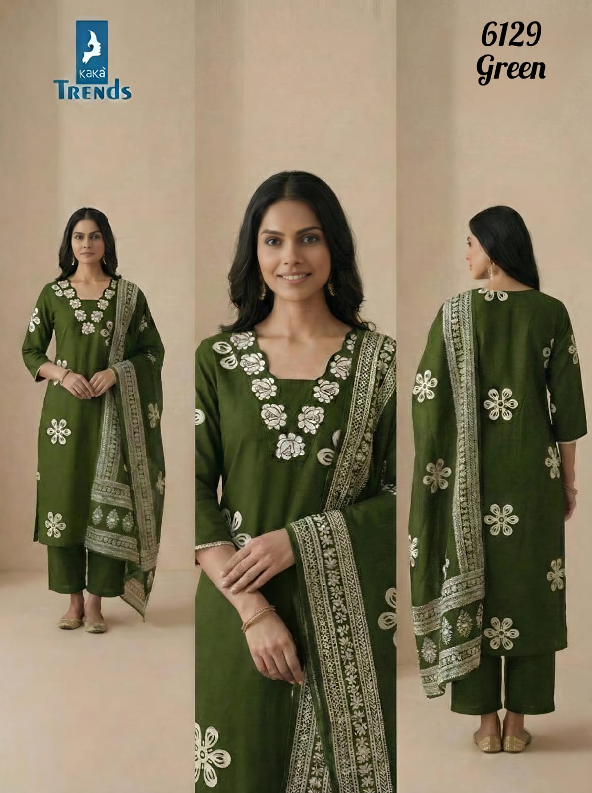 Design 6129 Kaya Trends Rayon Readymade Pant Style Suits Wholesaler Gujarat