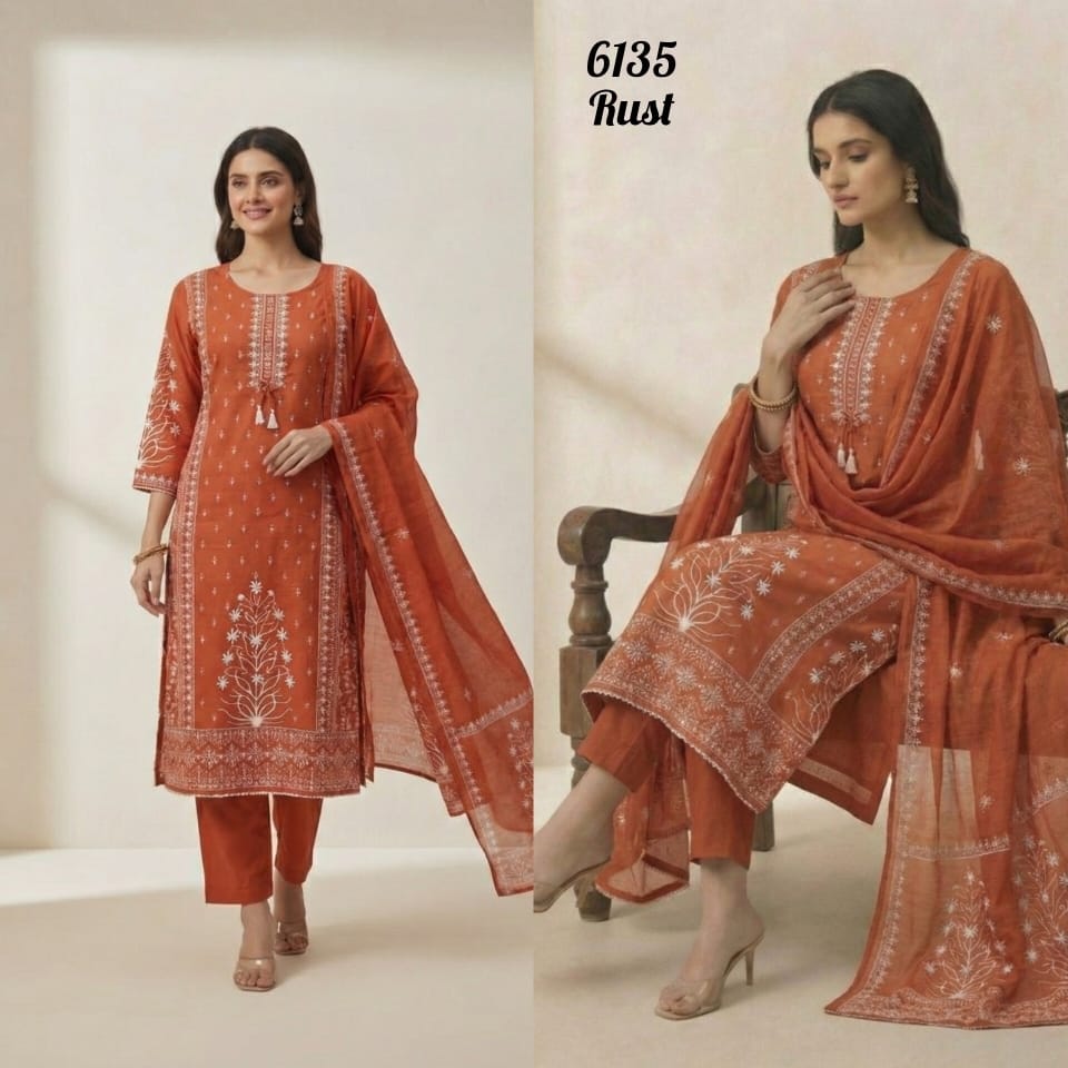 Design 6135 Kaya Trends Readymade Cotton Pant Suits Wholesaler Gujarat