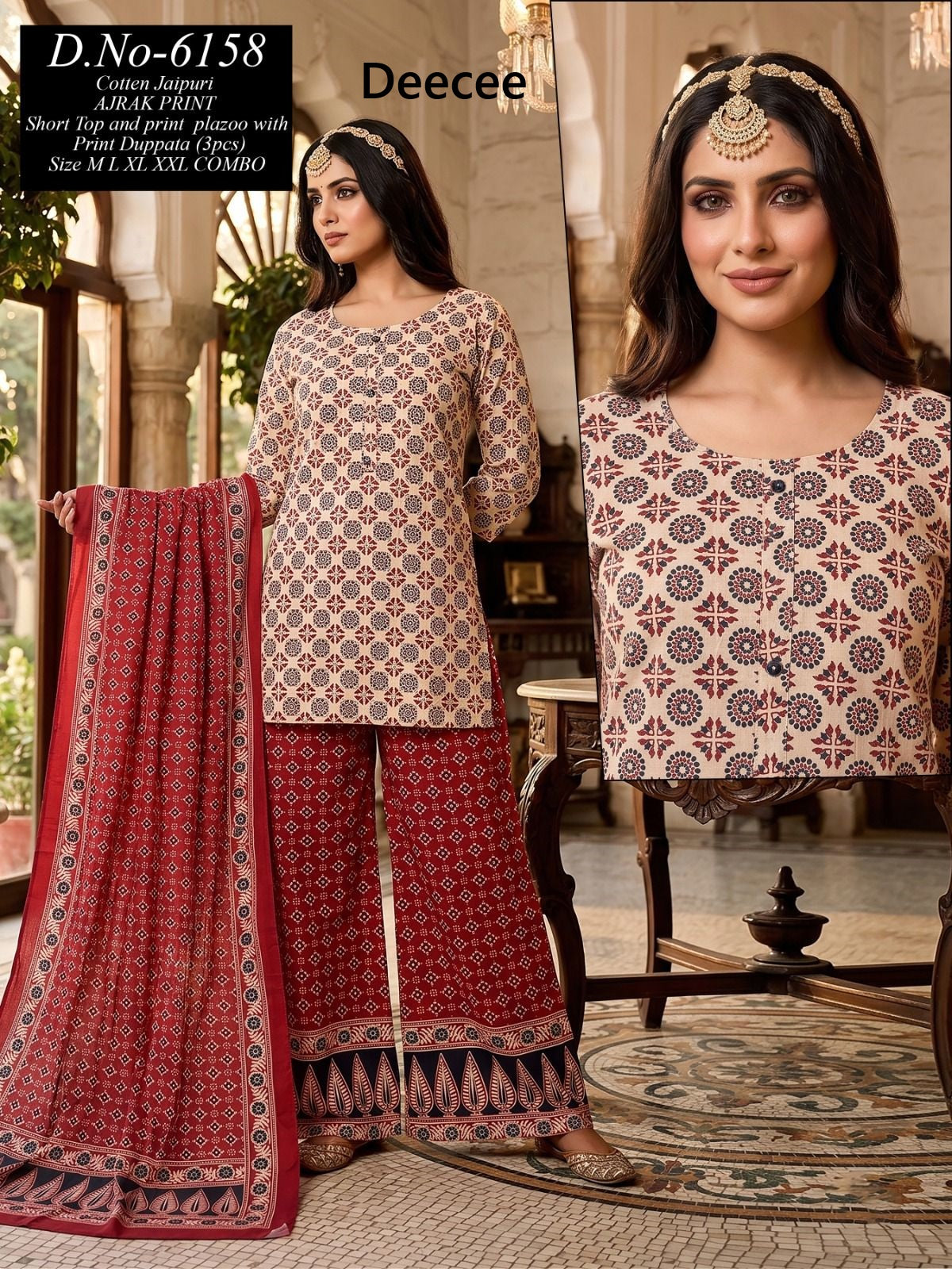 Design 6156-6159 Deecee Cotton Readymade Suits Exporter
