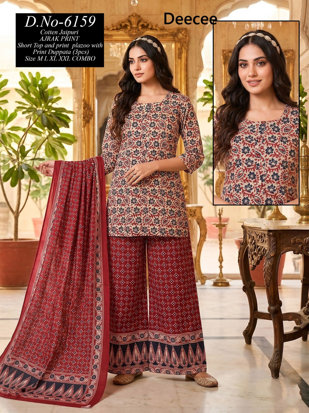 Design 6156-6159 Deecee Cotton Readymade Suits Exporter