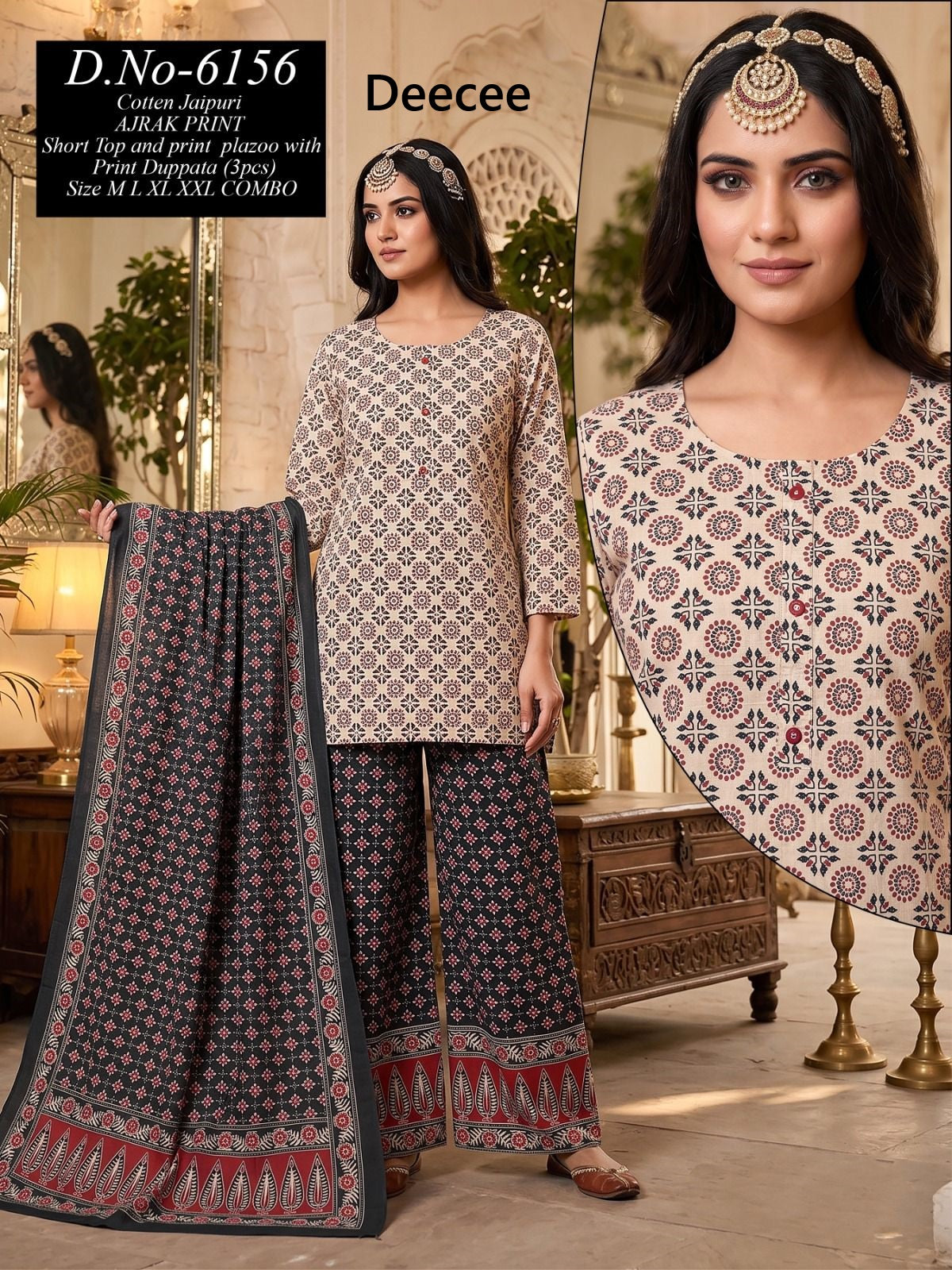 Design 6156-6159 Deecee Cotton Readymade Suits Exporter