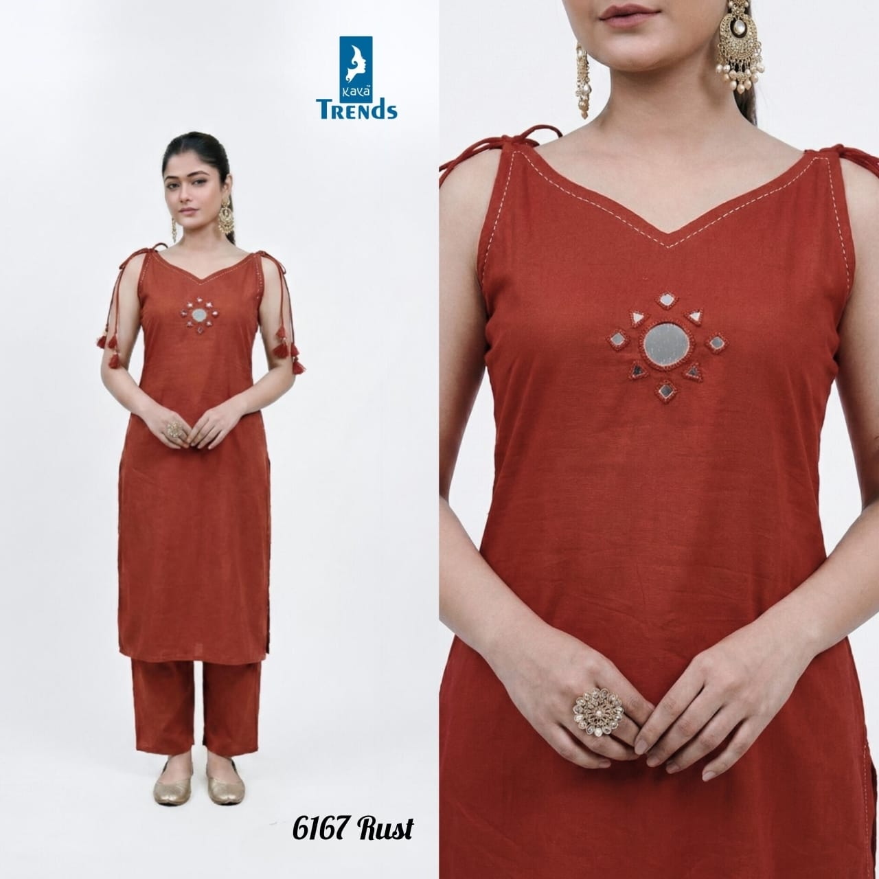 Design 6167 Kaya Cotton Co Ord Set Wholesale Rate