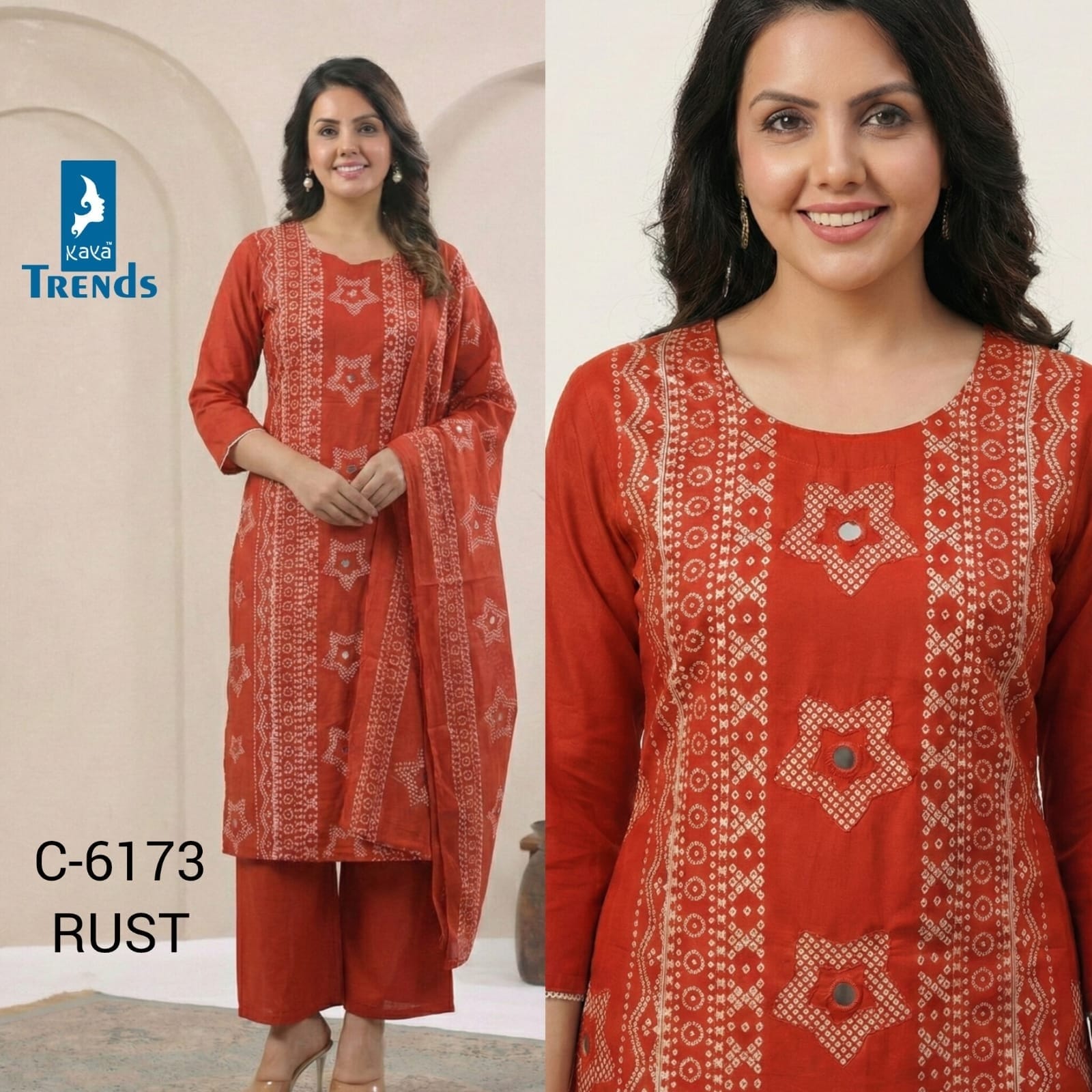 Design 6173 Kaya Readymade Cotton Pant Suits Supplier India
