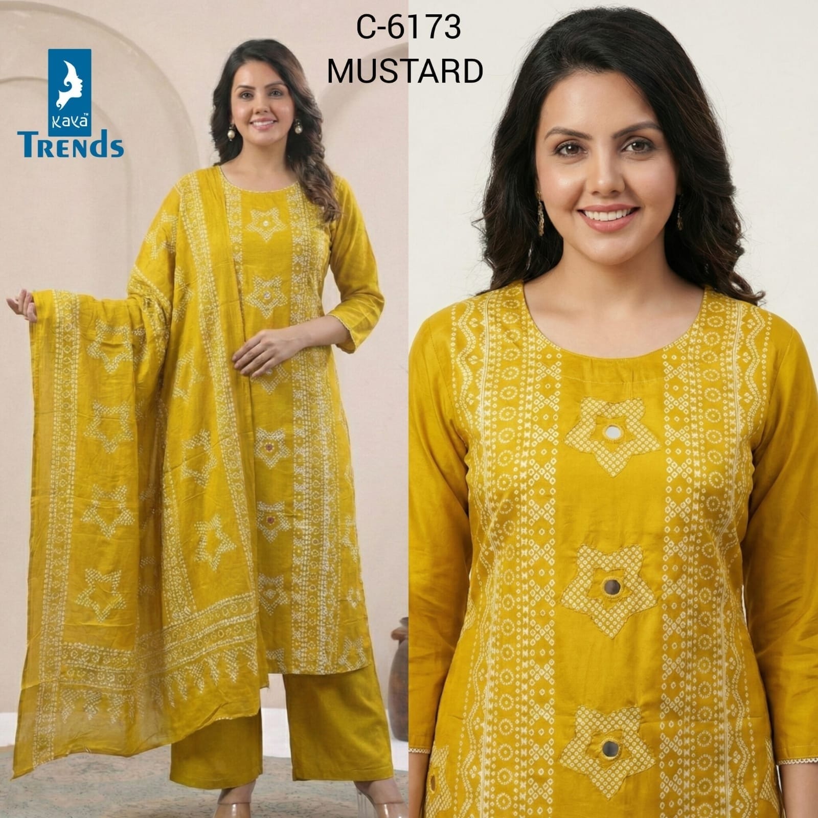 Design 6173 Kaya Readymade Cotton Pant Suits Supplier India