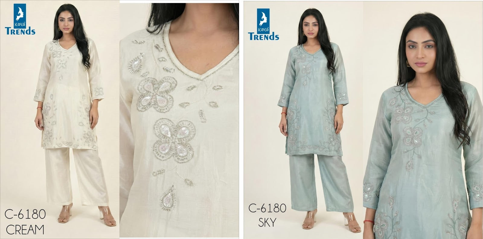 Design 6180 Kaya Roman Co Ord Set Wholesaler India