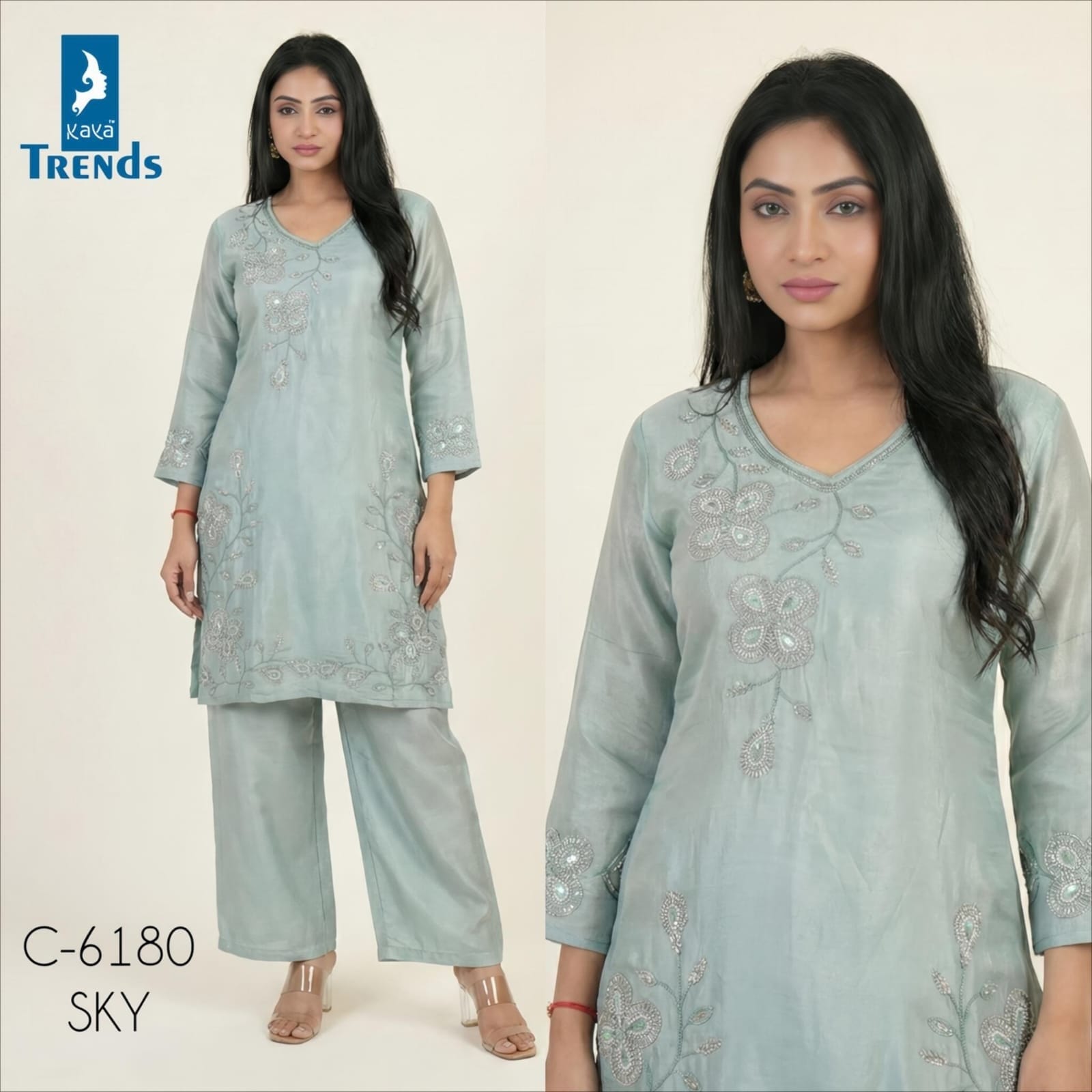 Design 6180 Kaya Roman Co Ord Set Wholesaler India