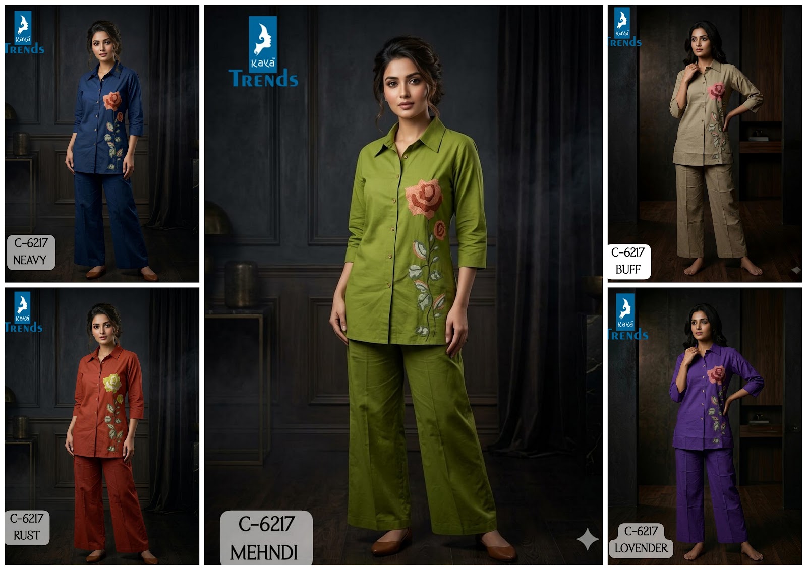 Design 6217 Kaya Trends Cotton Co Ord Set Wholesale