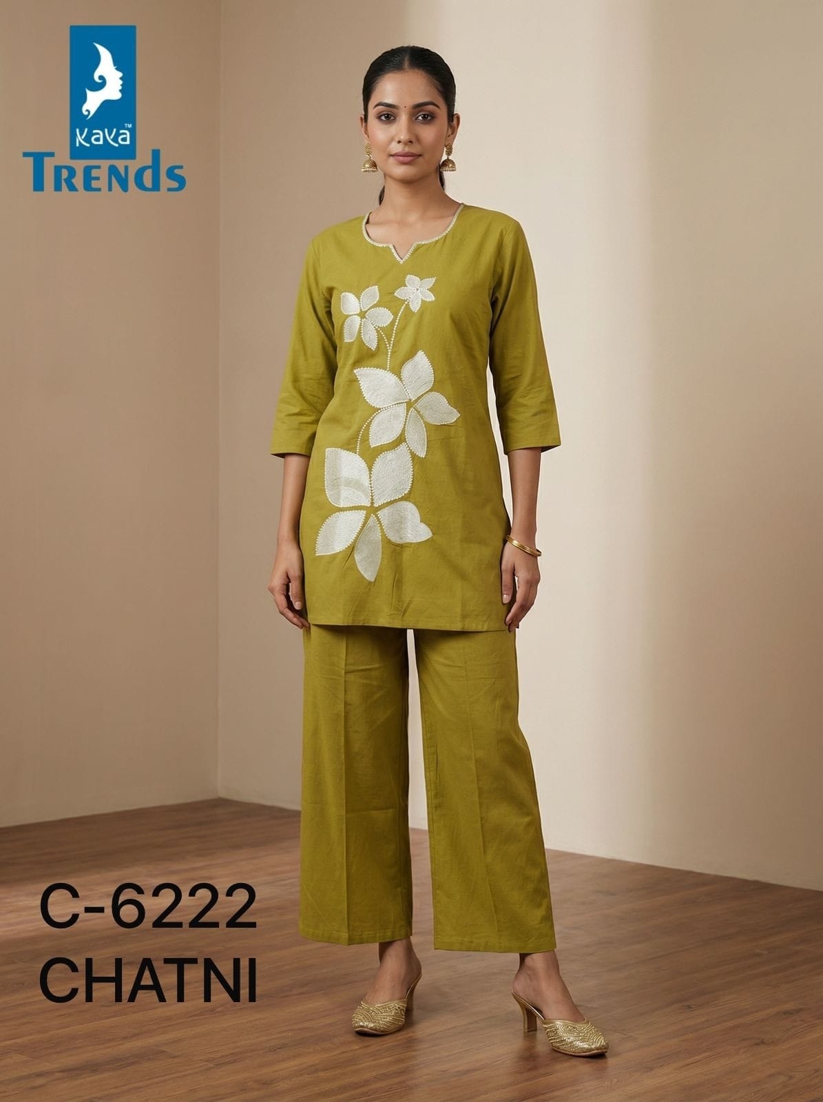 Design 6222 Kaya Trends Cotton Co Ord Set Exporter