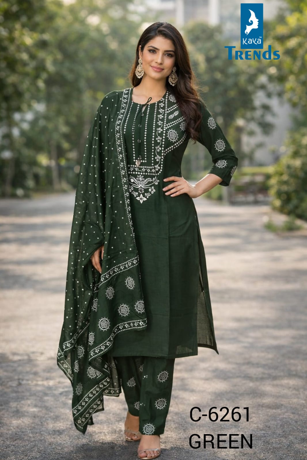 Design 6261 Kaya Trends Readymade Cotton Pant Suits Manufacturer Gujarat