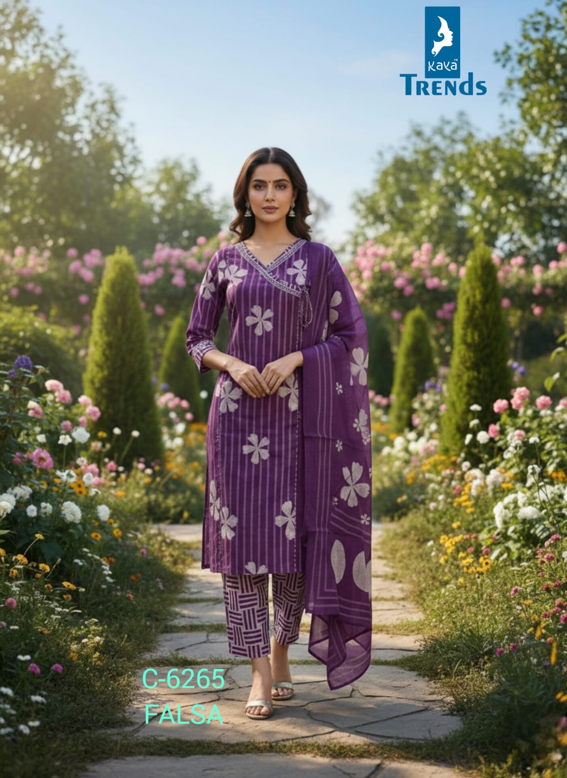 Design 6265 Kaya Trends Readymade Cotton Pant Suits Supplier Gujarat