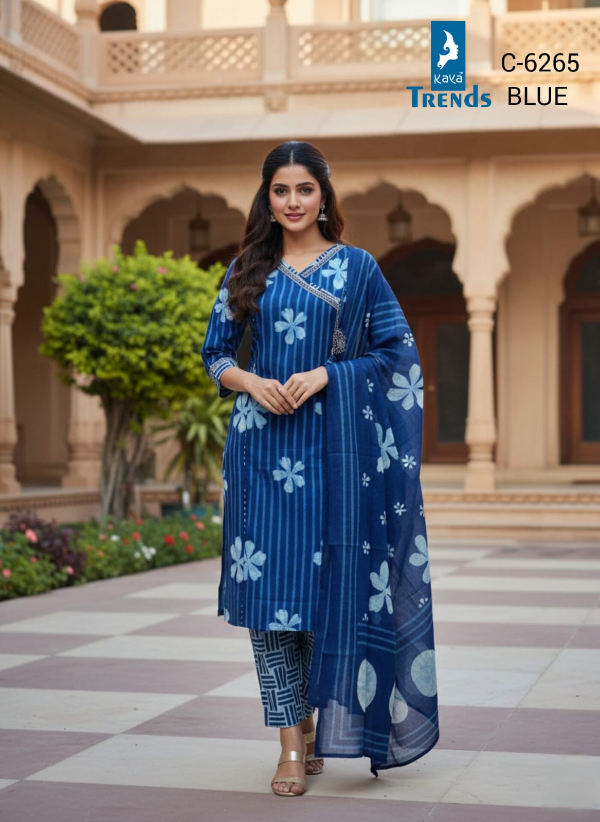 Design 6265 Kaya Trends Readymade Cotton Pant Suits Supplier Gujarat