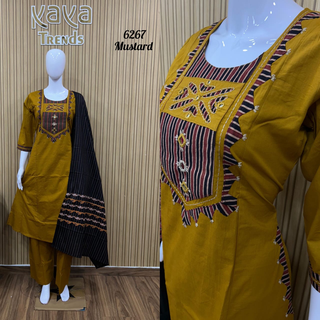 Design 6267 Kaya Trends Cotton Readymade Plazzo Style Suits Wholesale Price