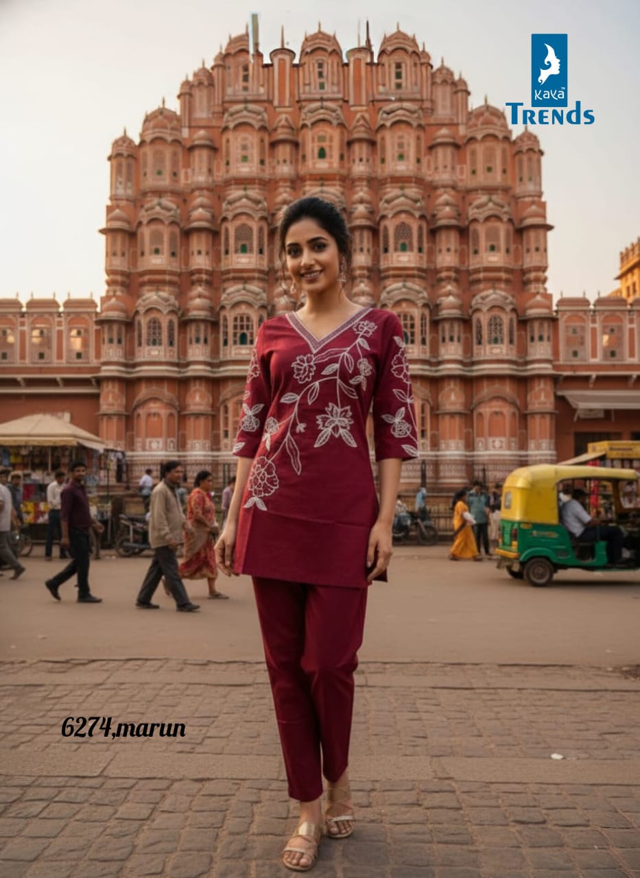 Design 6274 Kaya Trends Cotton Co Ord Set Wholesale