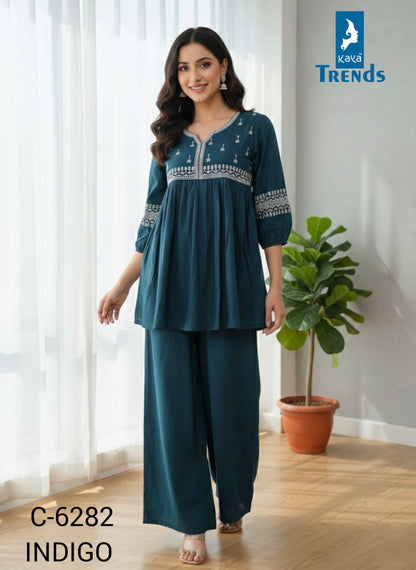 Design 6282 Kaya Trends Cotton Co Ord Set Manufacturer
